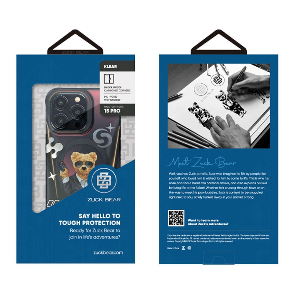 Husa MagSafe Zuck Bear pentru Iphone 16 Pro Max- Protectie Premium Design Berlin Boss Swei Charm - 2 | YEO